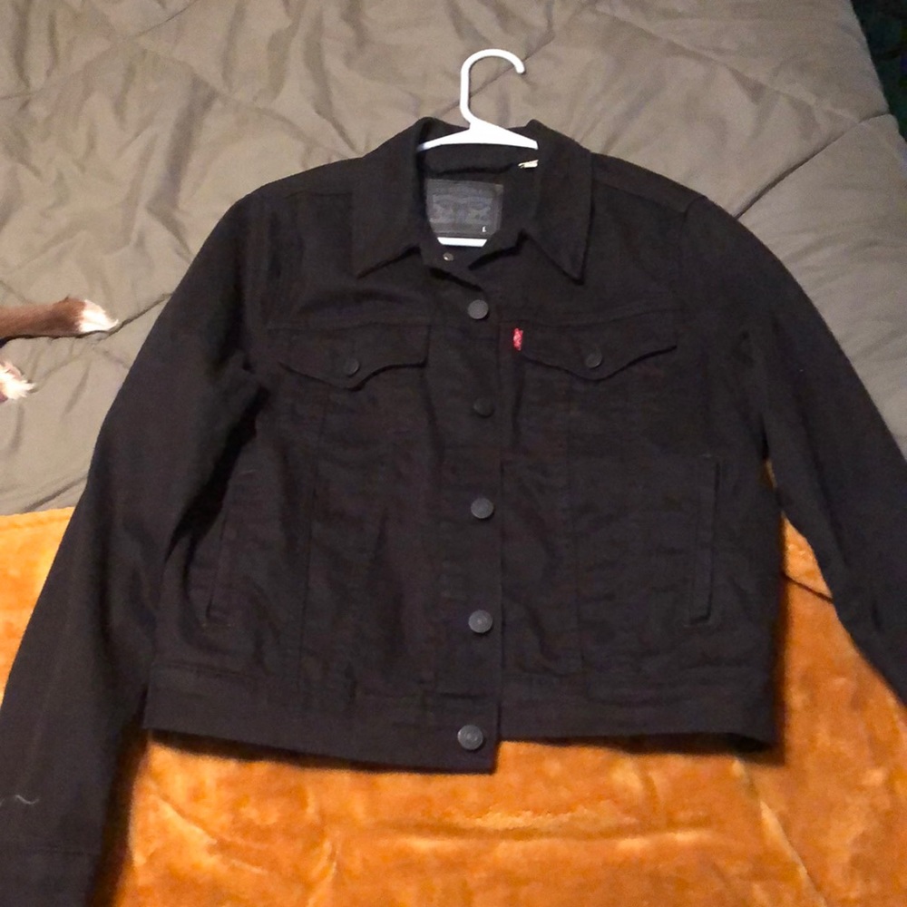 Black Levi denim jacket